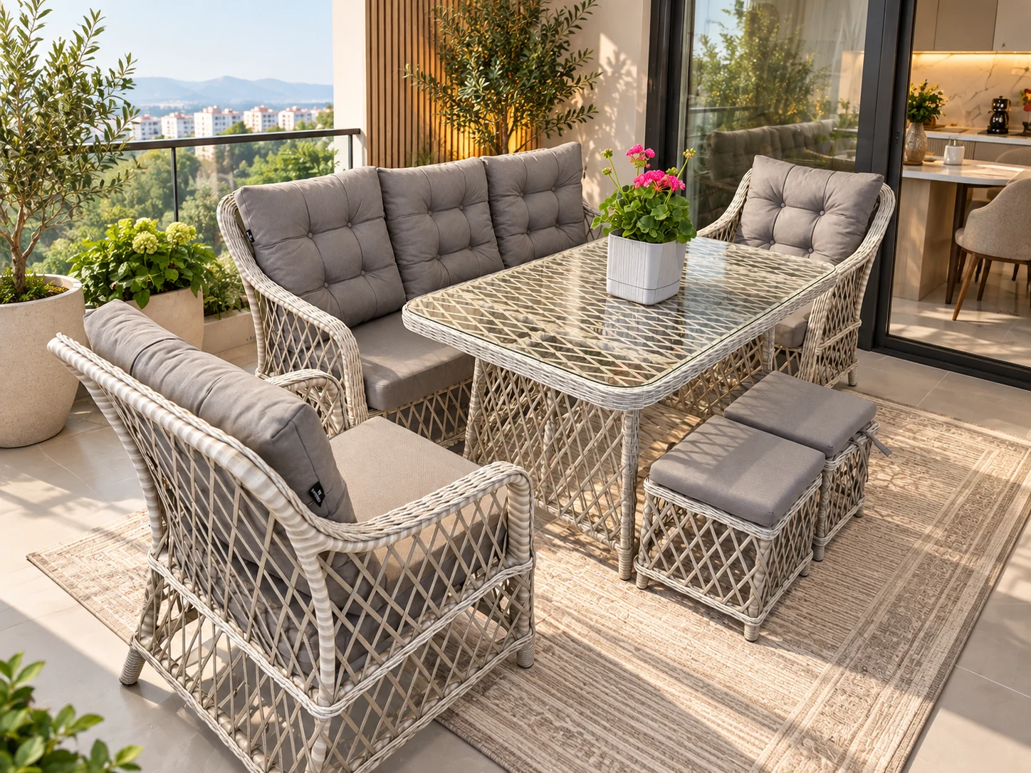 Alessa 3+1+1 Balkon Takımı
