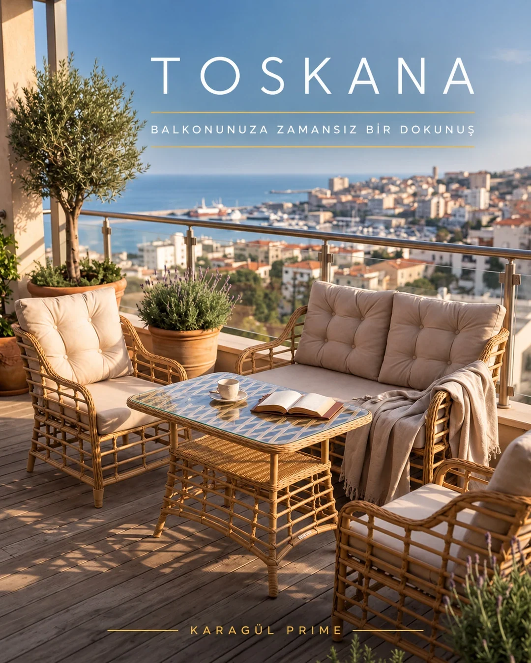 Toskana Mini Balkon Takımı – görsel 1